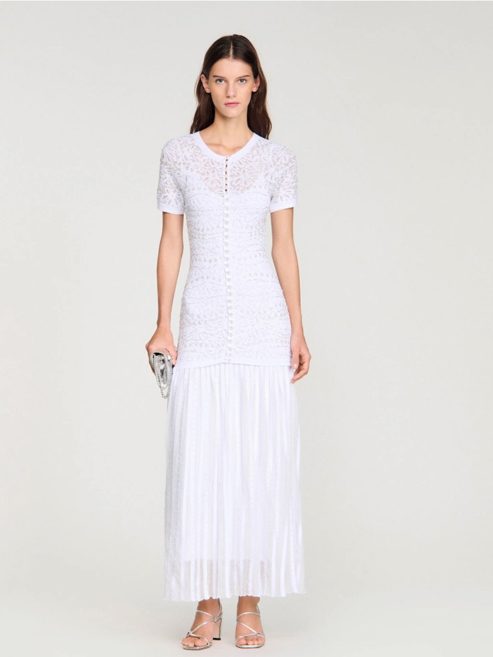 Levana Beaded Knit Maxi Dress